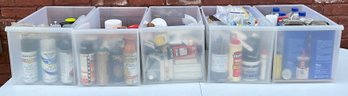 Huge Lot Of Various Types Of Paint Including Spray Paint And Acrylic Paint W/ 5 Drawer Cart