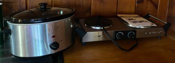Crockpot And Electric Cooktop