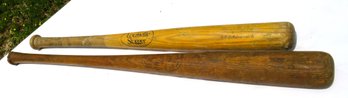 2 Vintage Baseball Bats Louisville Slugger And Hillerich Bradsby