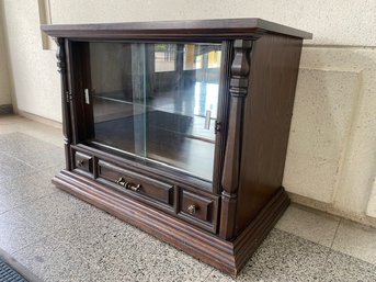 Custom Lighted Display Cabinet - Converted Vintage Tube TV Console