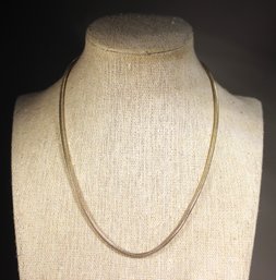 ITALIAN STERLING SILVER SLINKY CHAIN NECKLACE 16' LONG