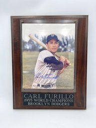 Carl Furillo Hand Signed 8 X 10 Brooklyn Dodgers Photo