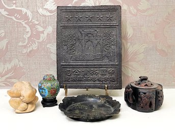 An Antique Tetsubin, Cloisonne, And More Asian Art