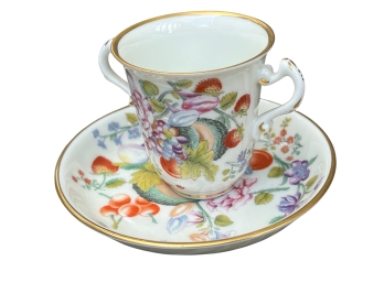 LENOX Smithsonian Institute Collection 'Vienna' Cup And Saucer C1730 Reproduction Austrian Porcelain