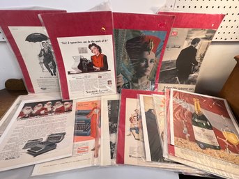 Lot Of 24 Vintage Miscellaneous Magazine Ads