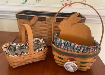 Three Longaberger Baskets