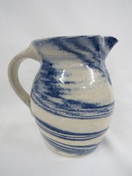 A Striped Design Art Pottery Pitcher