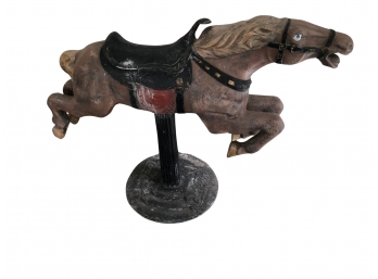 Vintage Coca Cola Metal Store Horse Carousel Horse Display