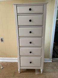 White Base Tall Drawer Cabinet