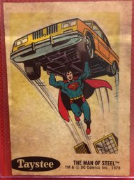 1978 Taystee Bread DC Superheroes Stickers The Man Of Steel - Superman - K