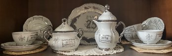 25th Silver Anniversary Tea Set