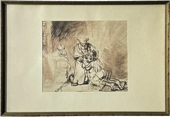 A Print Rembrandt's Return Of The Prodigal