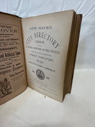 RARE Original 1888 NEW HAVEN, CT CITY DIRECTORY- Excellent Condition