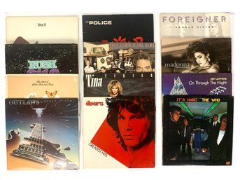 Group Lot Of 12 Rock Vinyl LPS From The 70s & 80s- Lot 2