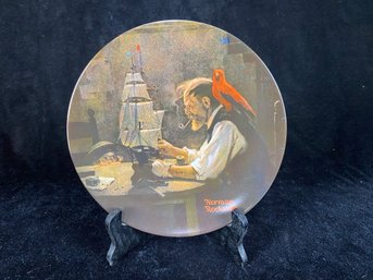 Norman Rockwell Decorative Plate The Ship Builder 1980