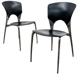 A Pair Of Modern Dining Chairs 'Silla' By Joseph Llusca For Driade