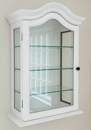 A Glass Door Medicine, Or Curio Cabinet - Wall Mounted