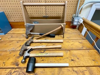Toolbox Filled With Hammers, Mallets & More