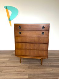 Mid Century Stanley Tall Boy Dresser