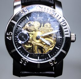 INVICTA Self Winding See-through Men's Stainless Steel Wristwatch