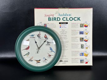 Another Audubon Singing Bird Clock With Original Box