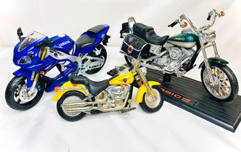 3 Toy Motorcycles