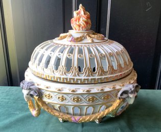 Flame Finial Meissen Centerpiece