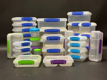 A Large Assortment Of Sistema Food Storage Containers