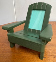 Fun Wooden Frame - Shaped  Like Adirondack Chair