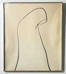 A Vintage Abstract Illustration, Signed Raymond