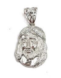 Vintage Sterling Silver Jesus Pendant