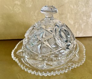 Antique Cut Crystal Cheese Dome