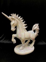 Fabulous Iridescent Ceramic Unicorn Figurine/statue