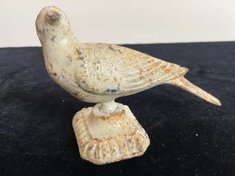 Vintage Cast Iron Bird Sculpture