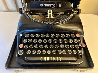 Vintage Typewriter In Case, Remington 5, Chutney