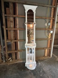 White Base Hall Mirror Stand Furniture Piece