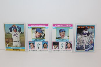 3 Mets Seaver Cards Leaders 1976 - 1 Gooden Card