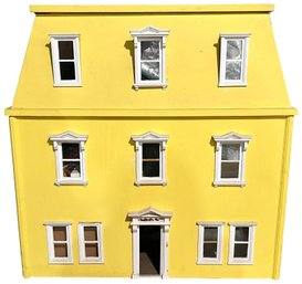Hand Made Yellow Large Doll House