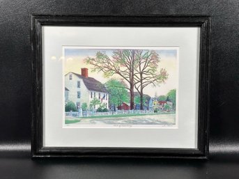 Marilyn Davis, Limited Edition Print, View Of Simsbury, Pencil-Signed, Titled & Numbered