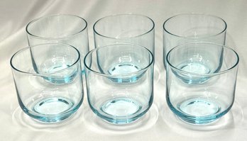Vintage Caribbean Blue Tumbler Glasses