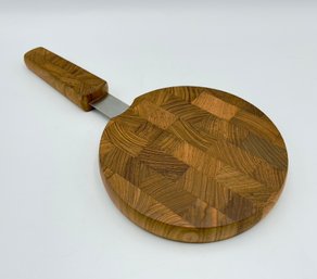 Vintage Dansk Cheese Board With Knife Handle By Jens Quistgaard