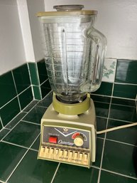 Vintage Working Avocado Green Imperial Osterizer Pulse Matic 10 Blender