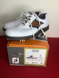 FJ Full Grain Waterproof Leather Golf Shoes Contour Series Size 12 Medium