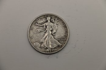 1943 S  Silver Walking Liberty Half Dollar Coin