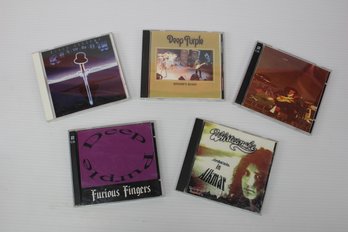Mixed Lot Of Five Bootleg Cd's From Deep Purple, Ritchie Blackmore's Rainbow & Whitesnake