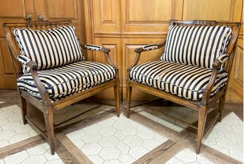 A Pair Of Vintage Fauteuils By Auffray & Co