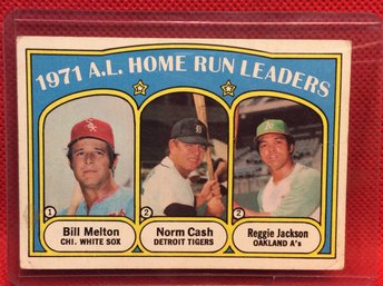 1972 Topps '71 AL Home Run Leaders - Reggie Jackson - K