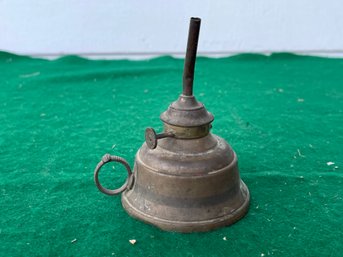 Antique Tin Whale Oil Lamp