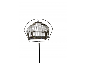 Vintage Bird Cage With Stand