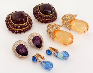 Vintage Clip Earrings Gemstones And More By Dominique Aurientis